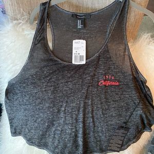 F21 burnout crop top